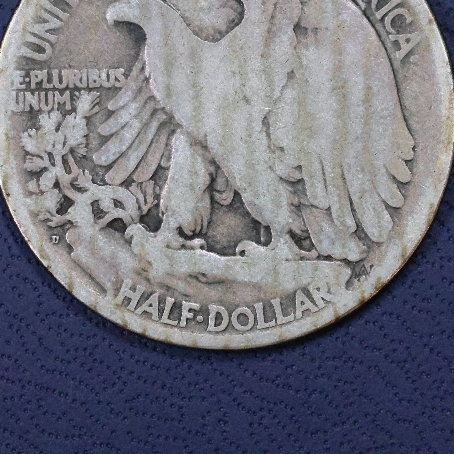 1921 D (Denver) Walking Liberty Silver Half Dollar 50c