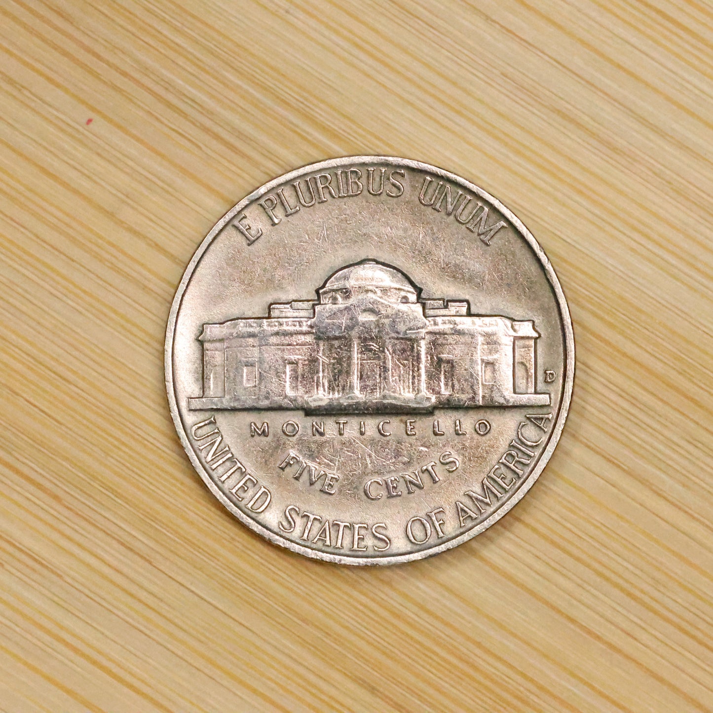 1939 D Jefferson Nickel 5c