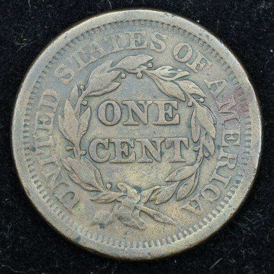 1851  Braided Hair US Large Cent 1C Penny