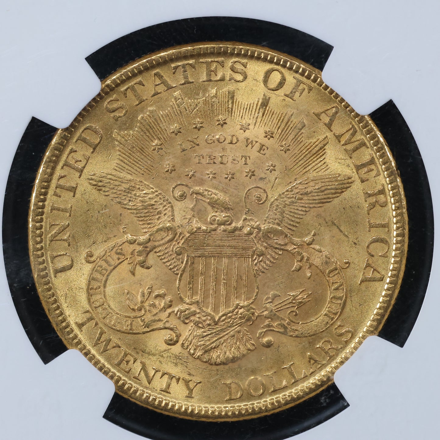 1896 (Philadelphia) $20 Liberty Head US Gold Double Eagle Coin - NGC MS 61