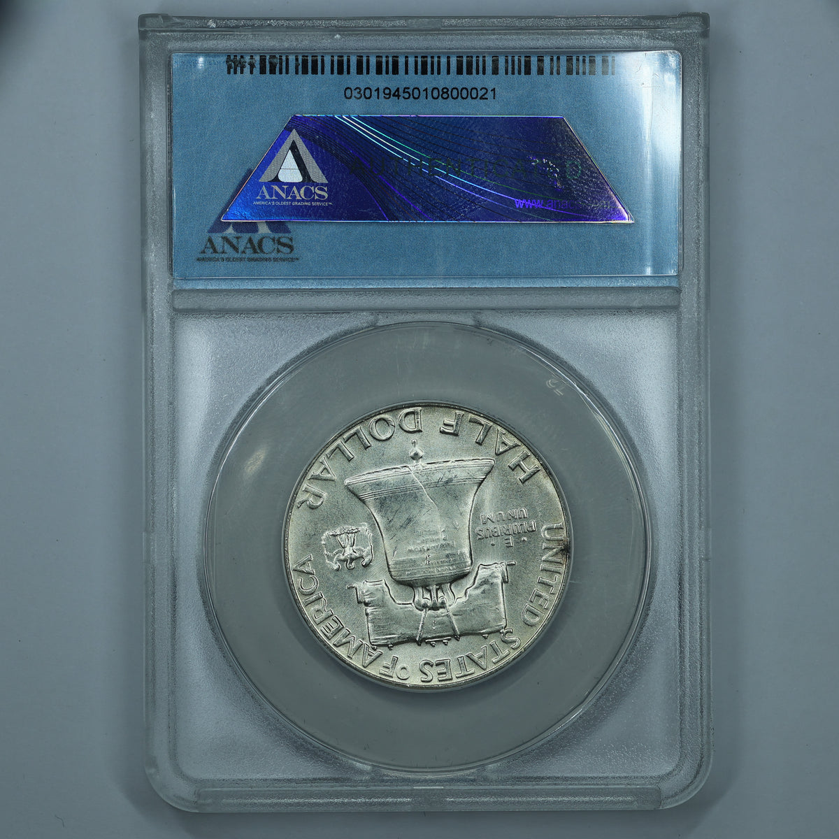 1955 Franklin Half Dollar 50c - ANACS MS63 Bugs Bunny