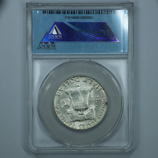 1955 Franklin Half Dollar 50c - ANACS MS63 Bugs Bunny
