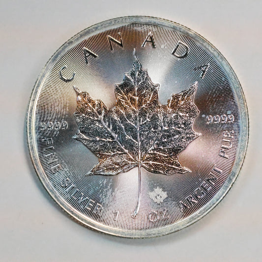 2015 Canadian Maple Leaf .9999 Fine Bullion Coin - Marks/Spots