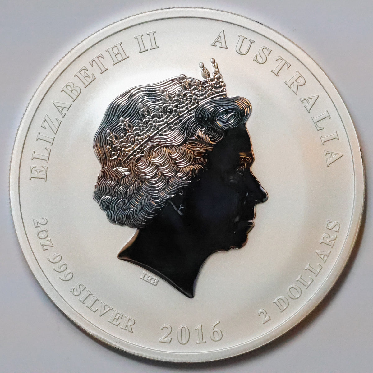 2016 2 oz Silver .9999 Fine Silver Australian Lunar Monkey $2 Coin w/ Capsule