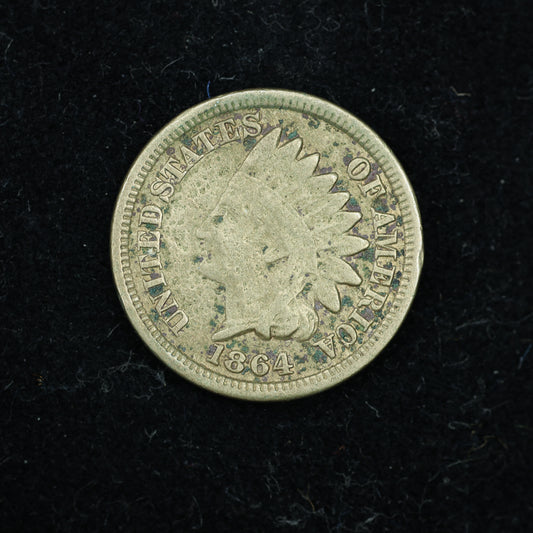 1864 Indian Head Penny 1c Copper-Nickel