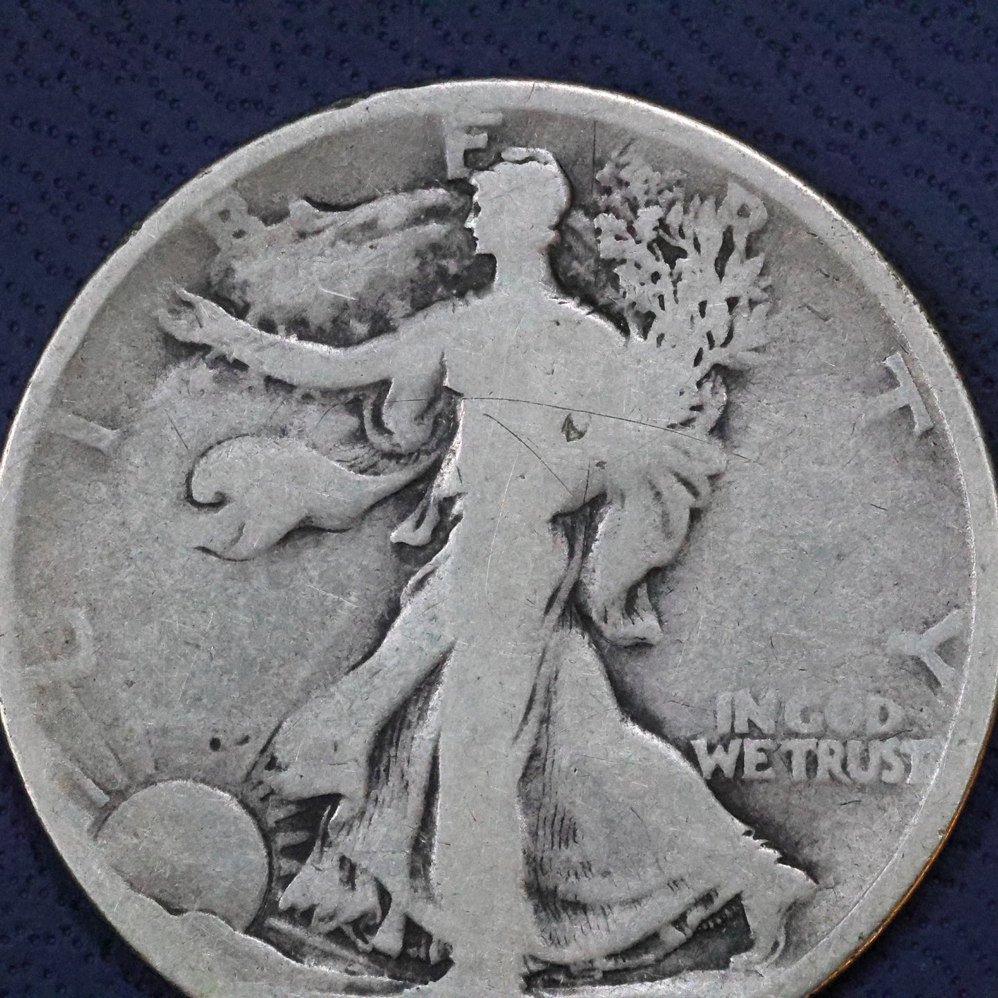 1921 D (Denver) Walking Liberty Silver Half Dollar 50c