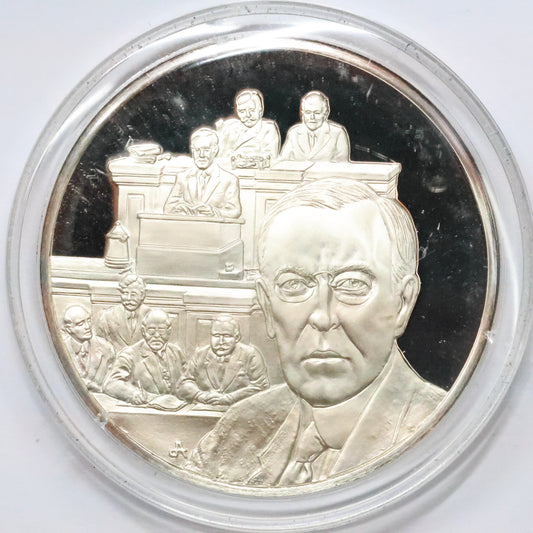 Franklin Mint STERLING SILVER Medals - History of American Presidency - Wilson Tariff Bill