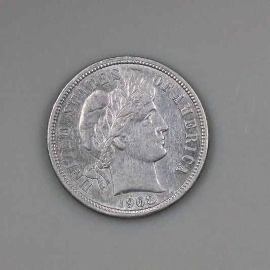 1908 D Barber Dime 10C - Denver