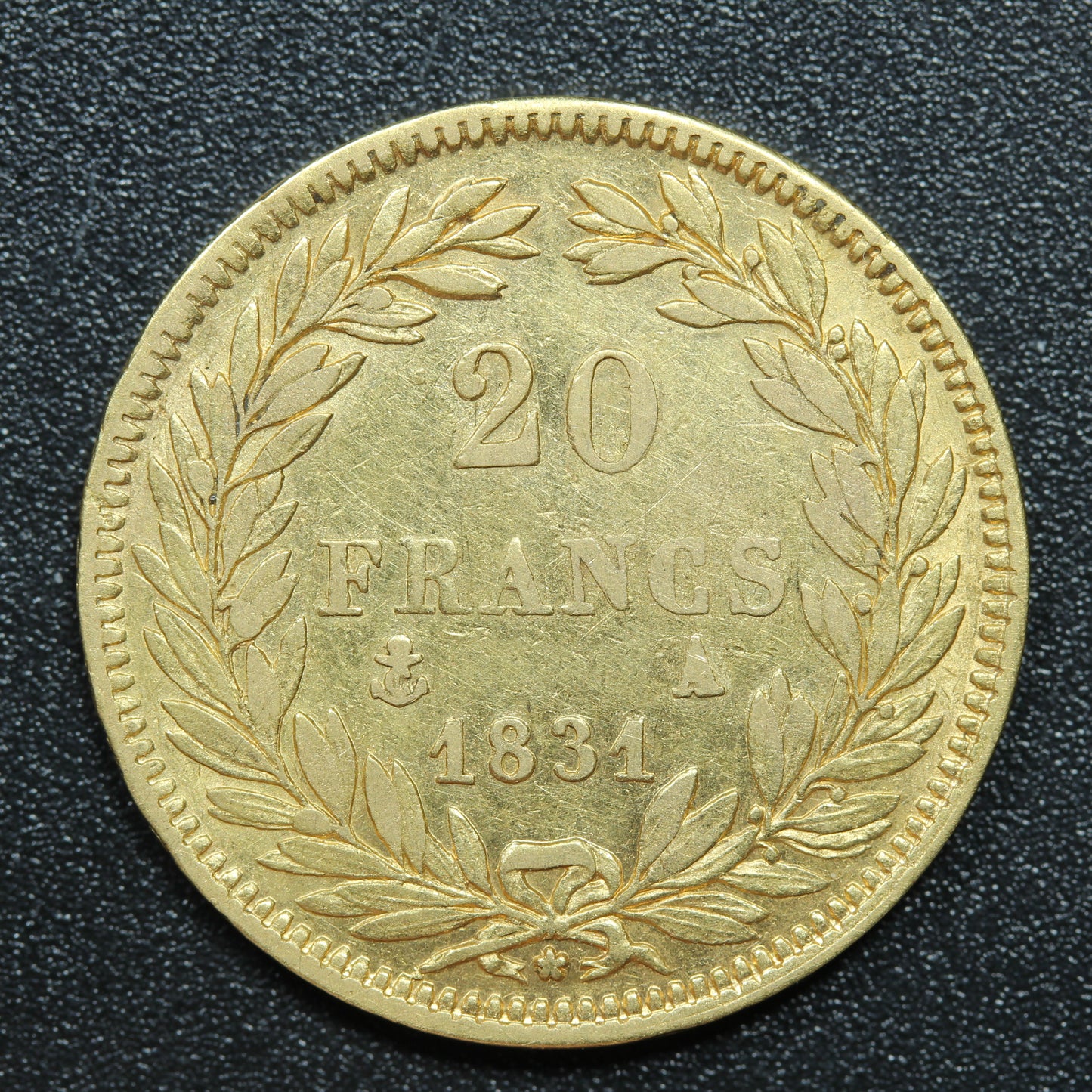 1831 A French Gold 20 Francs LOUIS PHILIPPE - KM# 739.1