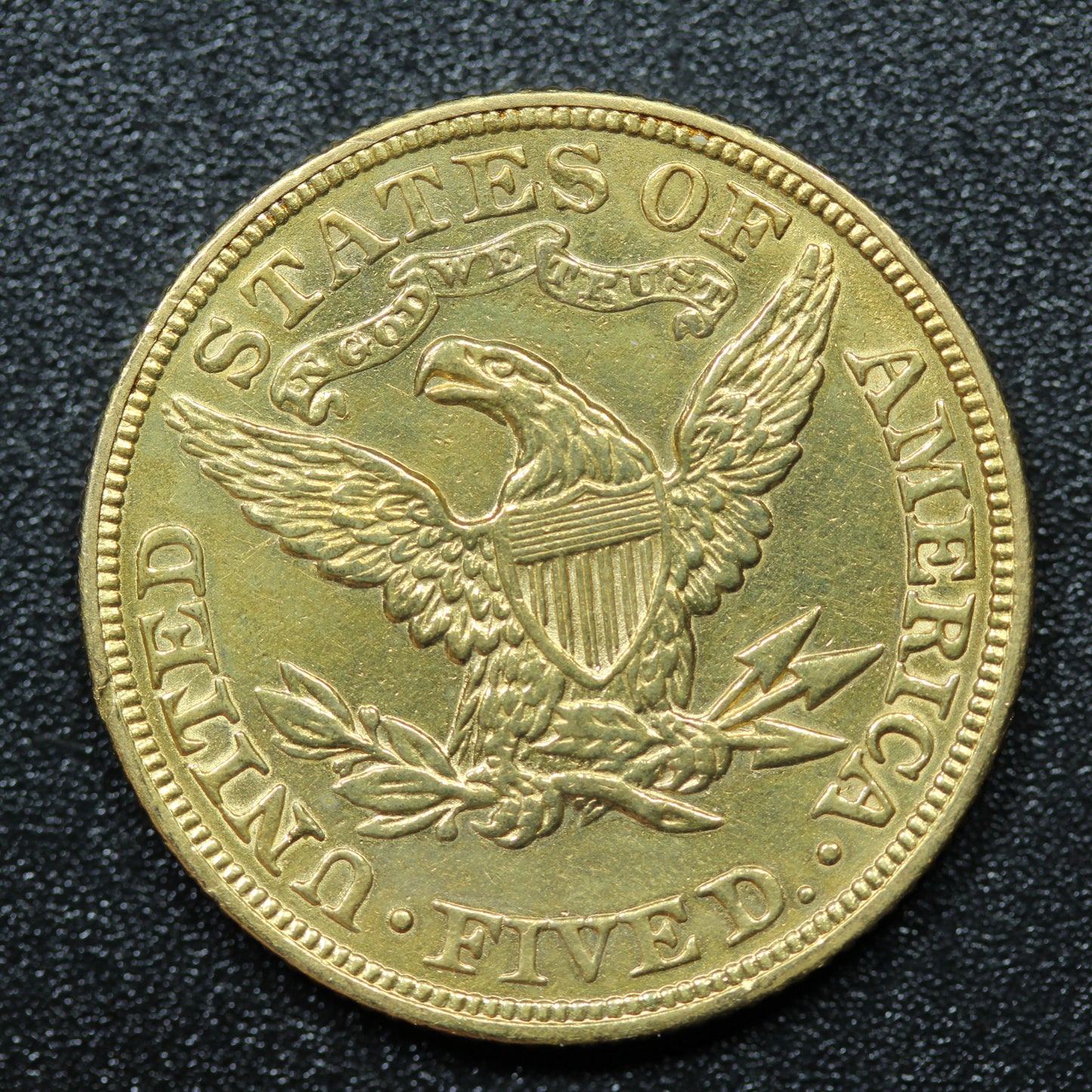 1904 $5 US Liberty Head Half Eagle Gold Coin - Philadelphia