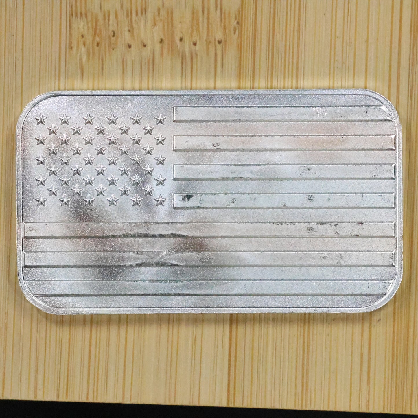 1 oz .999 Fine Silver Bar - American Flag Eagle