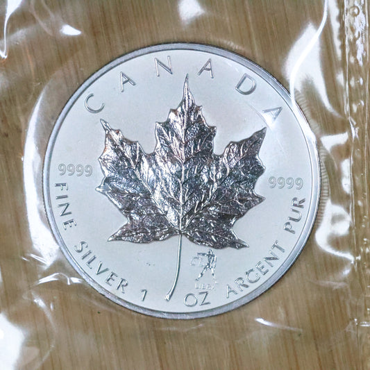 2004 1 oz Silver Canada $5 Maple Leaf Zodiac - Sealed - Libra Privy