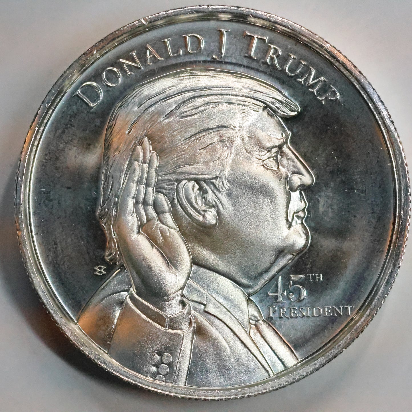 2 oz .999 fine Trump 45th President - White House - Elemetal Round