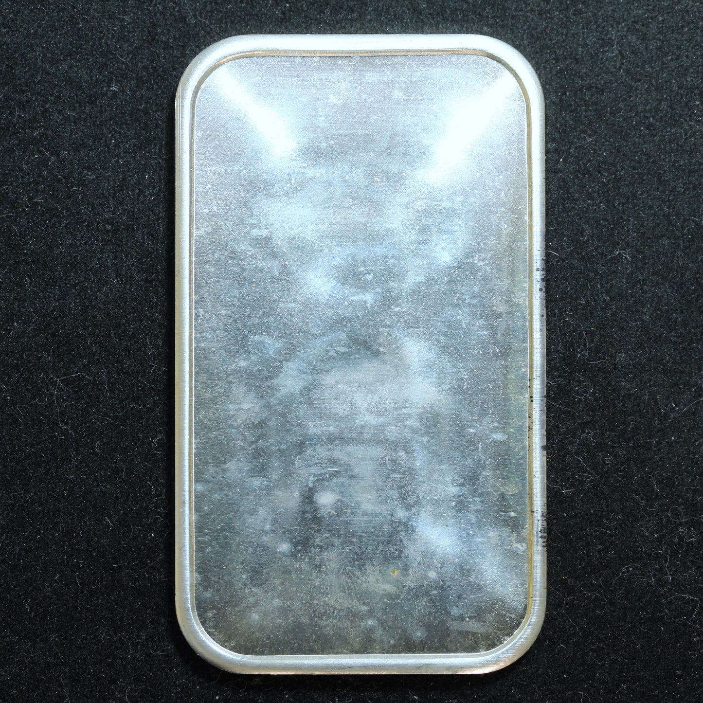 1 oz .999 Fine Silver - Vintage 1973 Graduation Art Bar Blank Reverse w/ Plastic