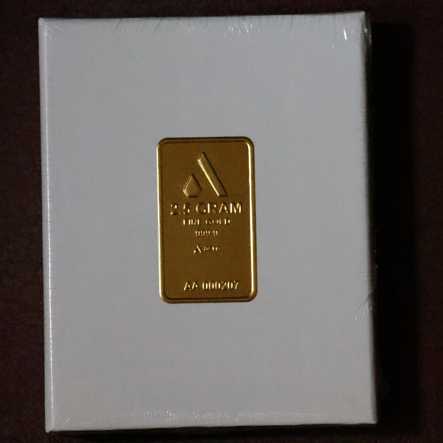 2.5 Gram .9999 Fine Gold Acre Bar in Assay Original Gift Box SEALED