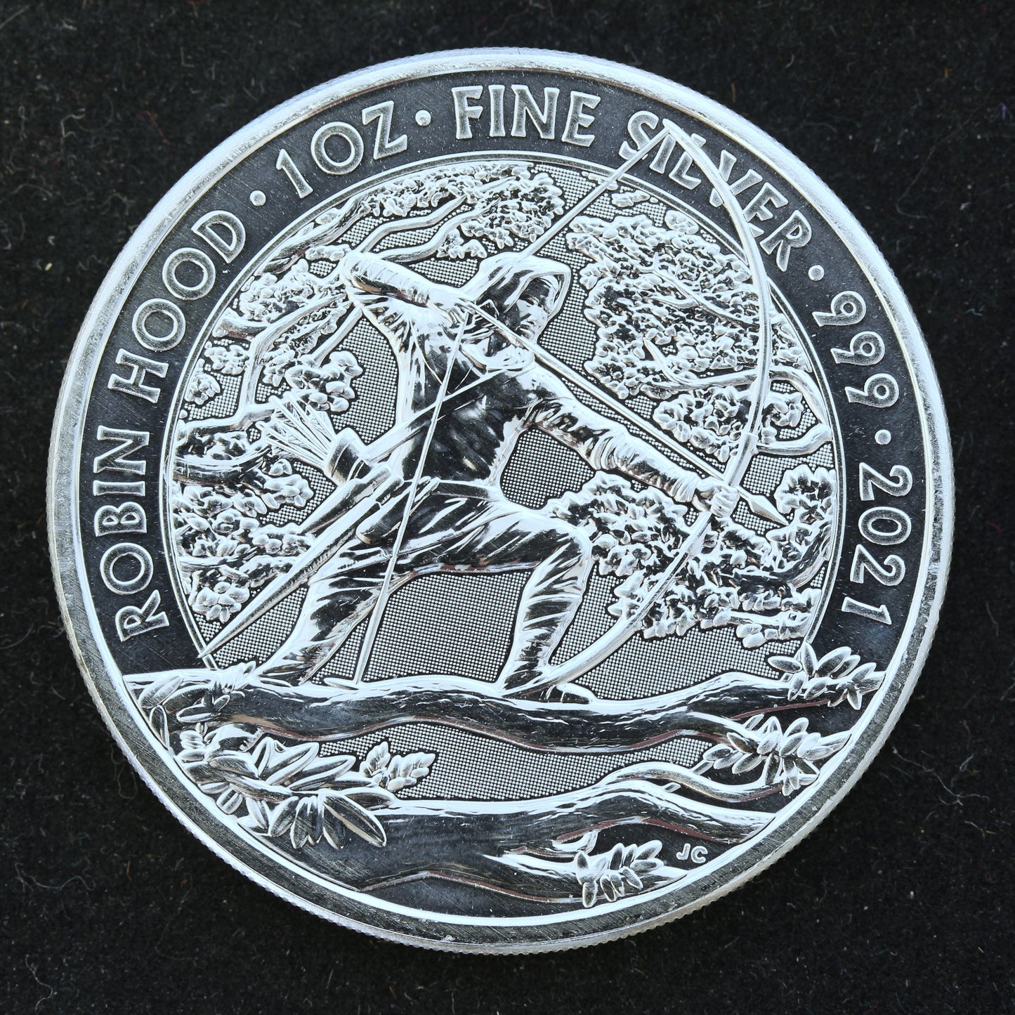 2021 Great Britain 1 oz .999 Fine Silver Round - Myths & Legends "Robin Hood"