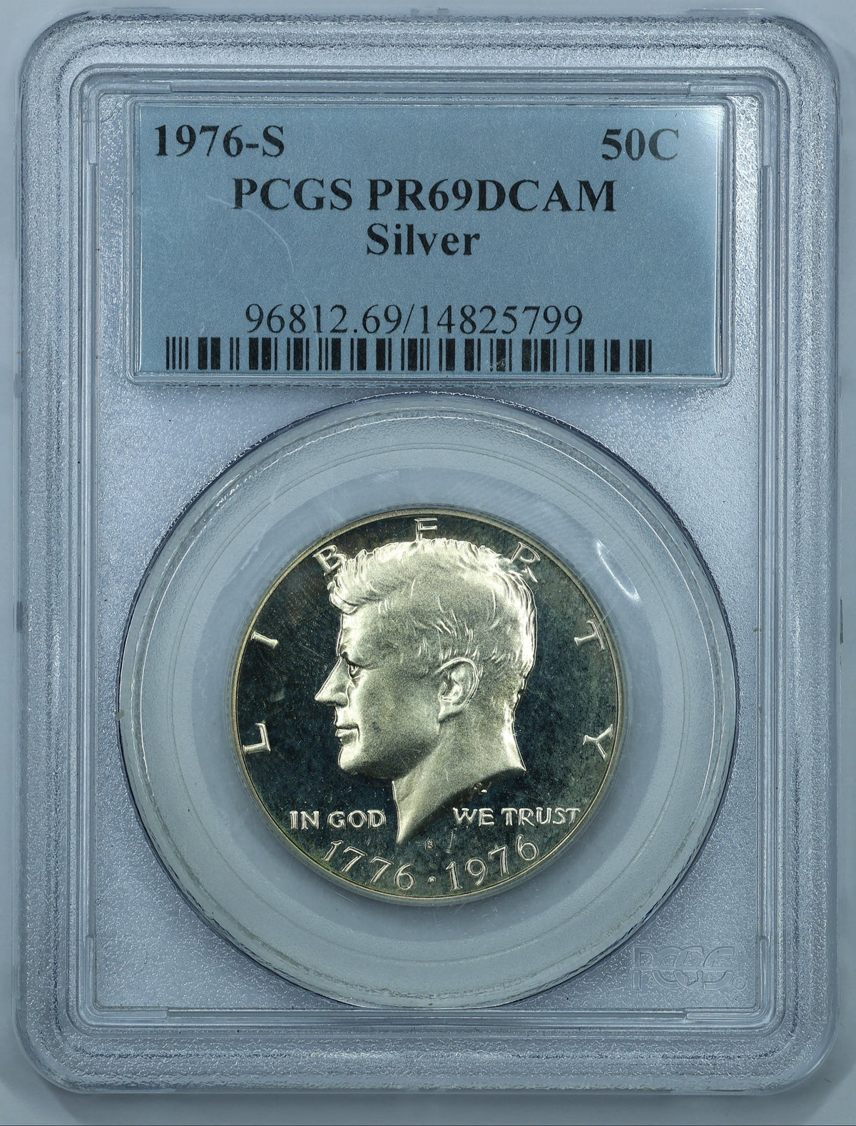 1976 S (San Francisco) Kennedy Half Dollar Silver 50c - PCGS PR69 DCAM