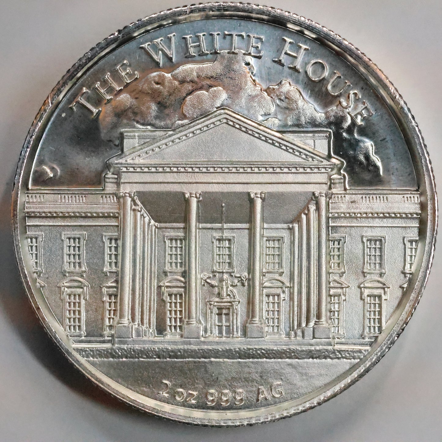 2 oz .999 fine Trump 45th President - White House - Elemetal Round
