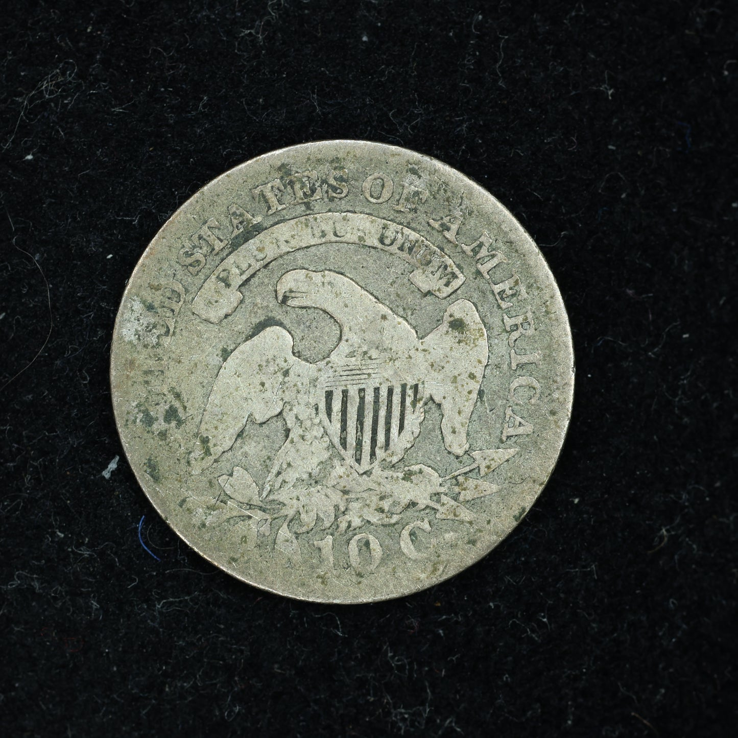 1827 Dime 10c Capped Bust Pointed 1 in 10C