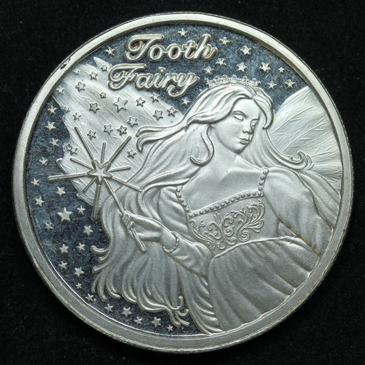 1 oz .999 Fine Silver - 2010 Tooth Fairy Engravable Round (#2)