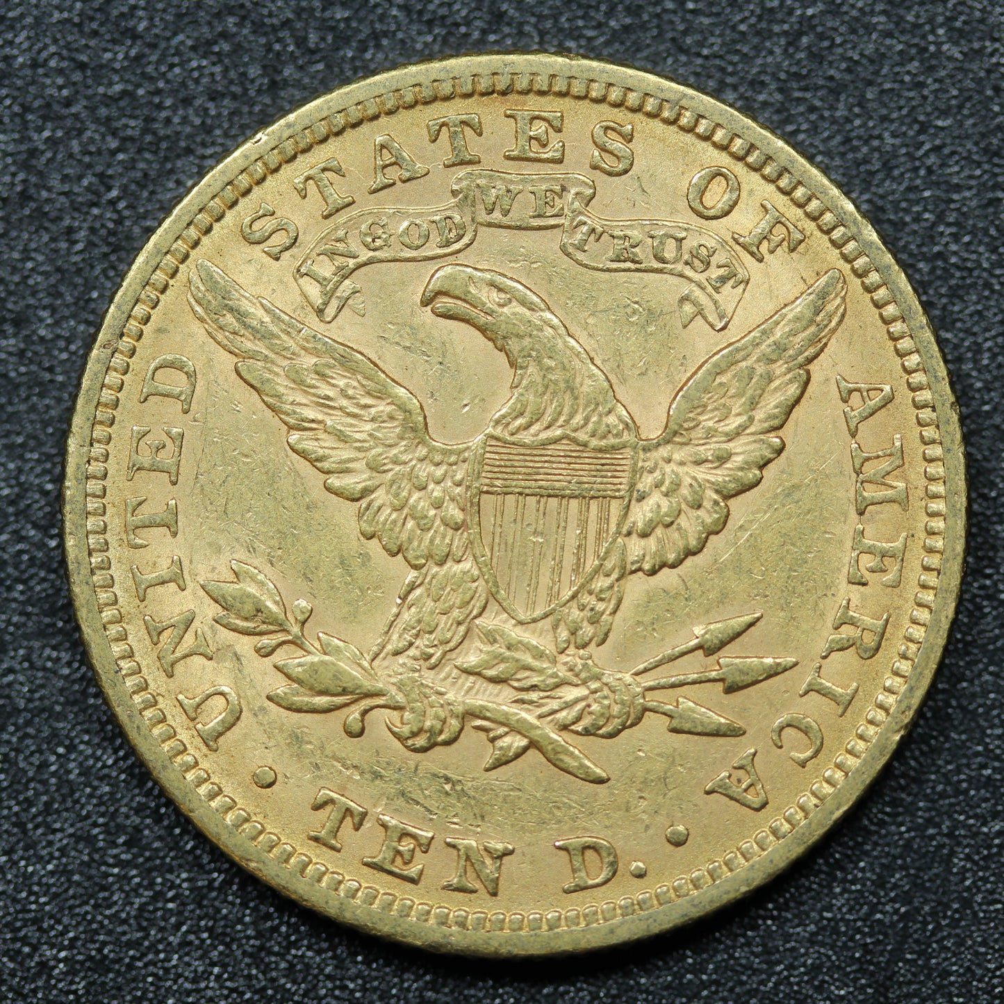 1881 $10 Liberty Head US Gold Eagle Coin