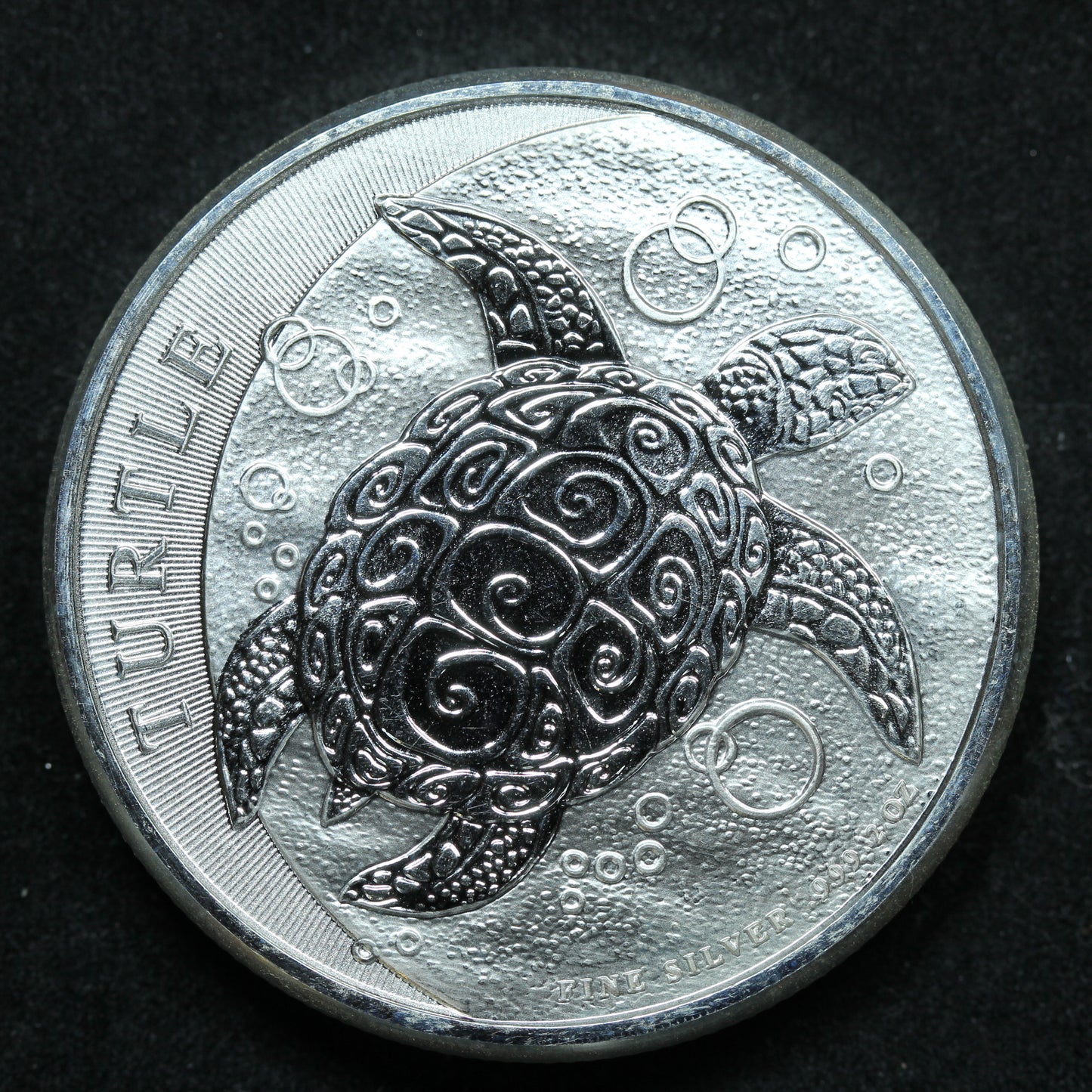 2016 New Zealand $5 Niue Hawksbill Turtle 2 oz .999 Fine Silver