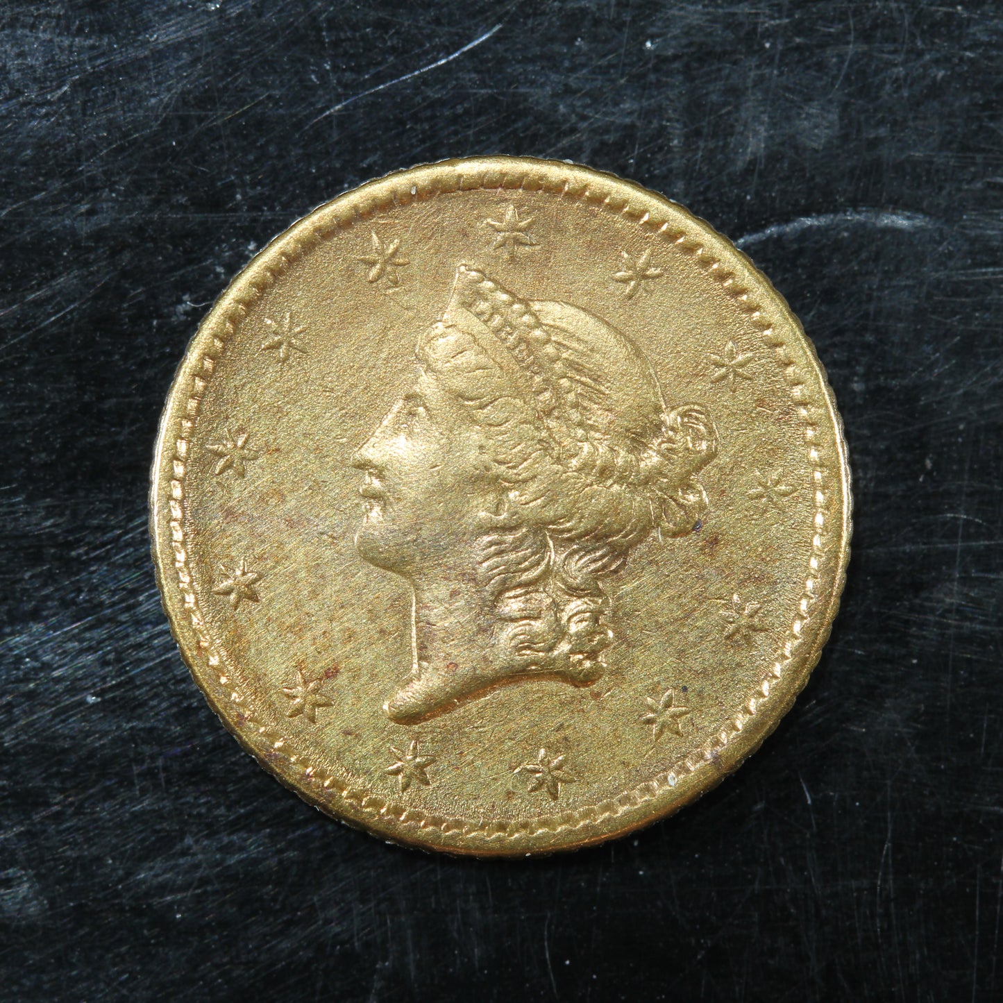 1852 US Gold $1 Dollar Liberty Head