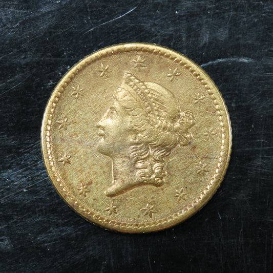1852 US Gold $1 Dollar Liberty Head