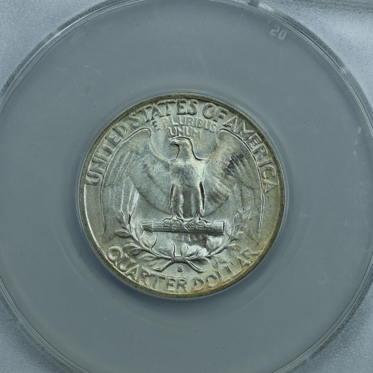 1953 S (San Francisco) Washington Quarter 25c - ANACS MS65