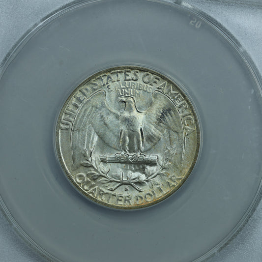1953 S (San Francisco) Washington Quarter 25c - ANACS MS65