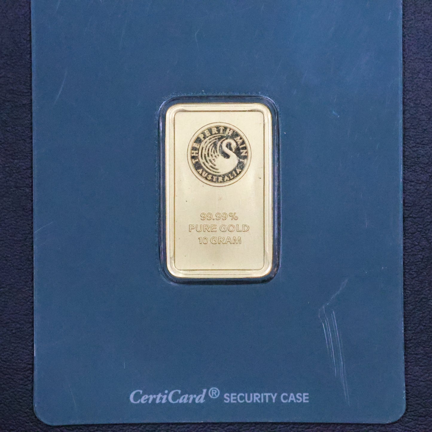 10 Gram Perth Australia .9999 Fine Gold Bar Certicard