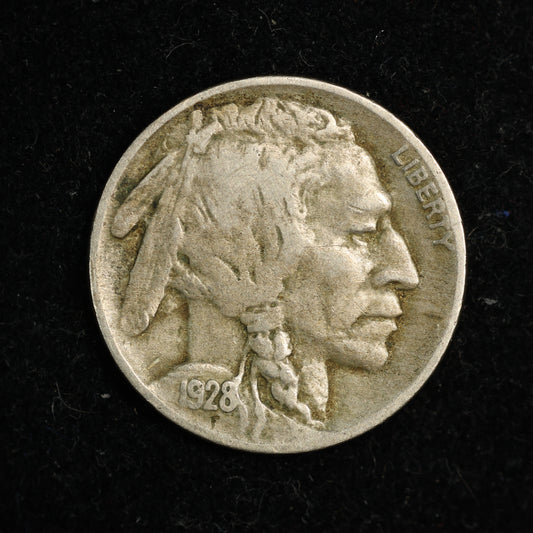 1928 D Buffalo Nickel 5c - Denver