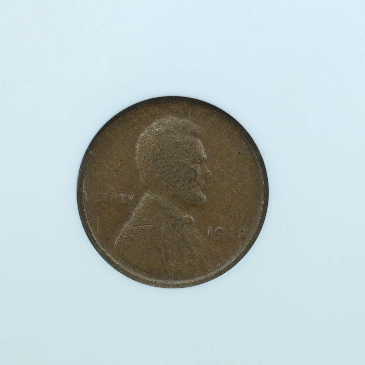 1922 NO D 1C Lincoln Cent Strong Reverse - NGC F12 BN