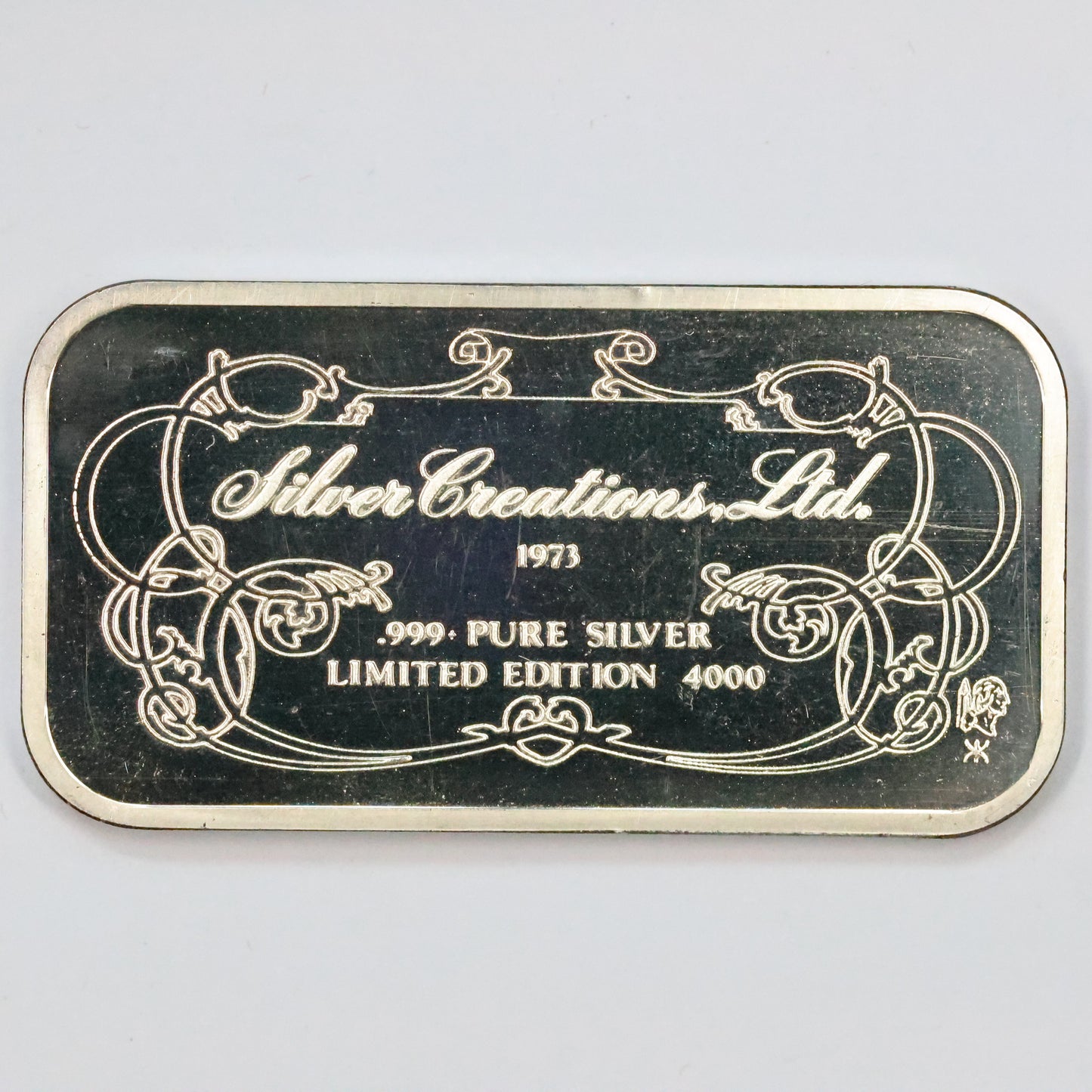 1973 Silver Creations Ltd - Picasso - 1 oz .999 Fine Silver Bar w/ Box