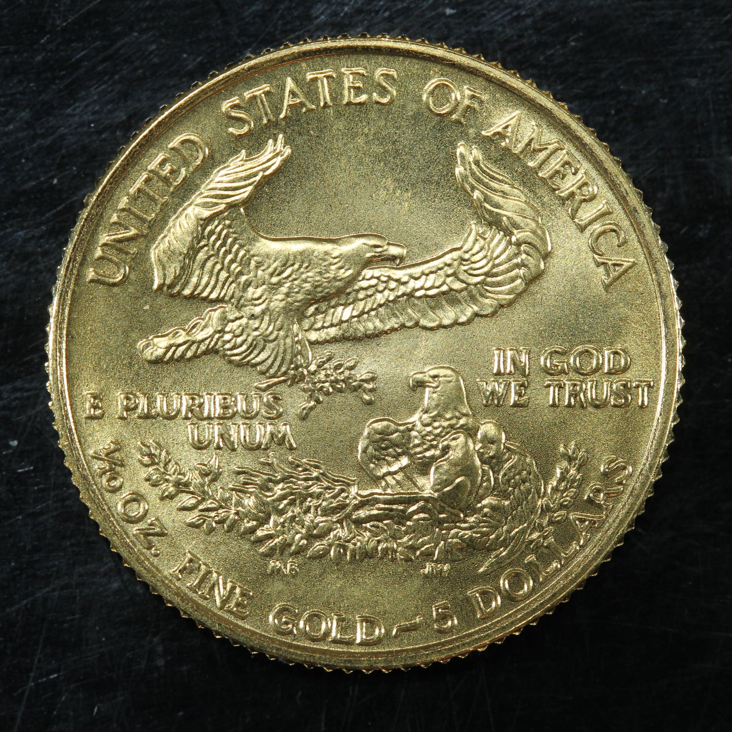 1991 1/10 Oz Gold $5 American Gold Eagle BU - Nice Coin!