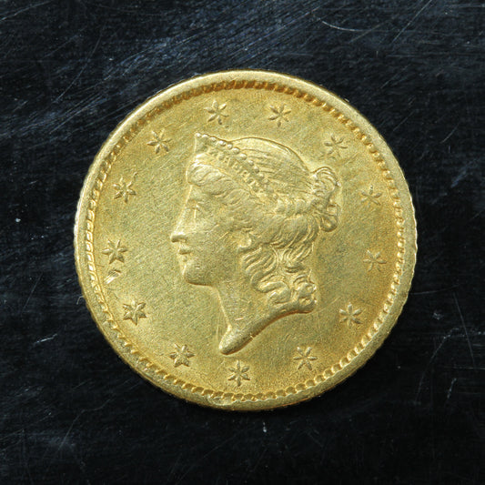 1851 US Gold $1 Dollar Liberty Head