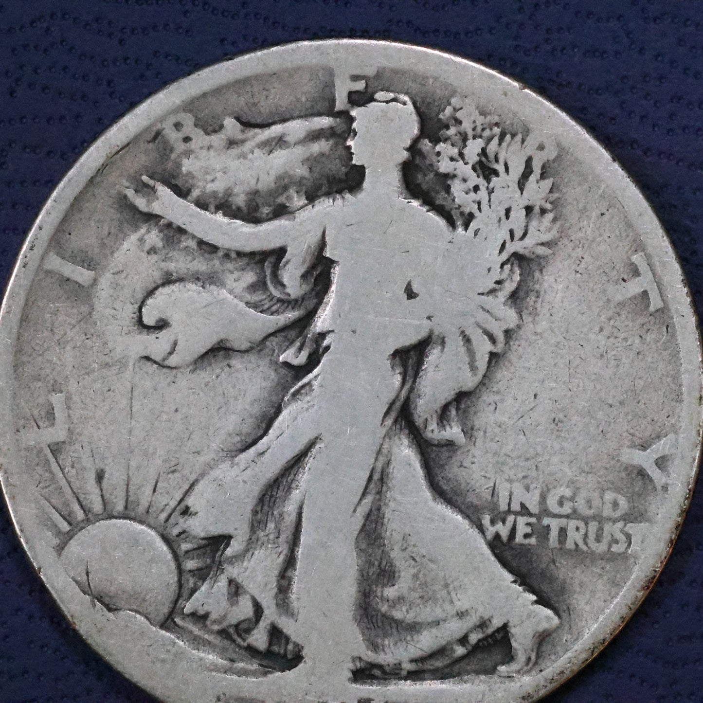 1921 P (Philadelphia) Walking Liberty Silver Half Dollar 50c