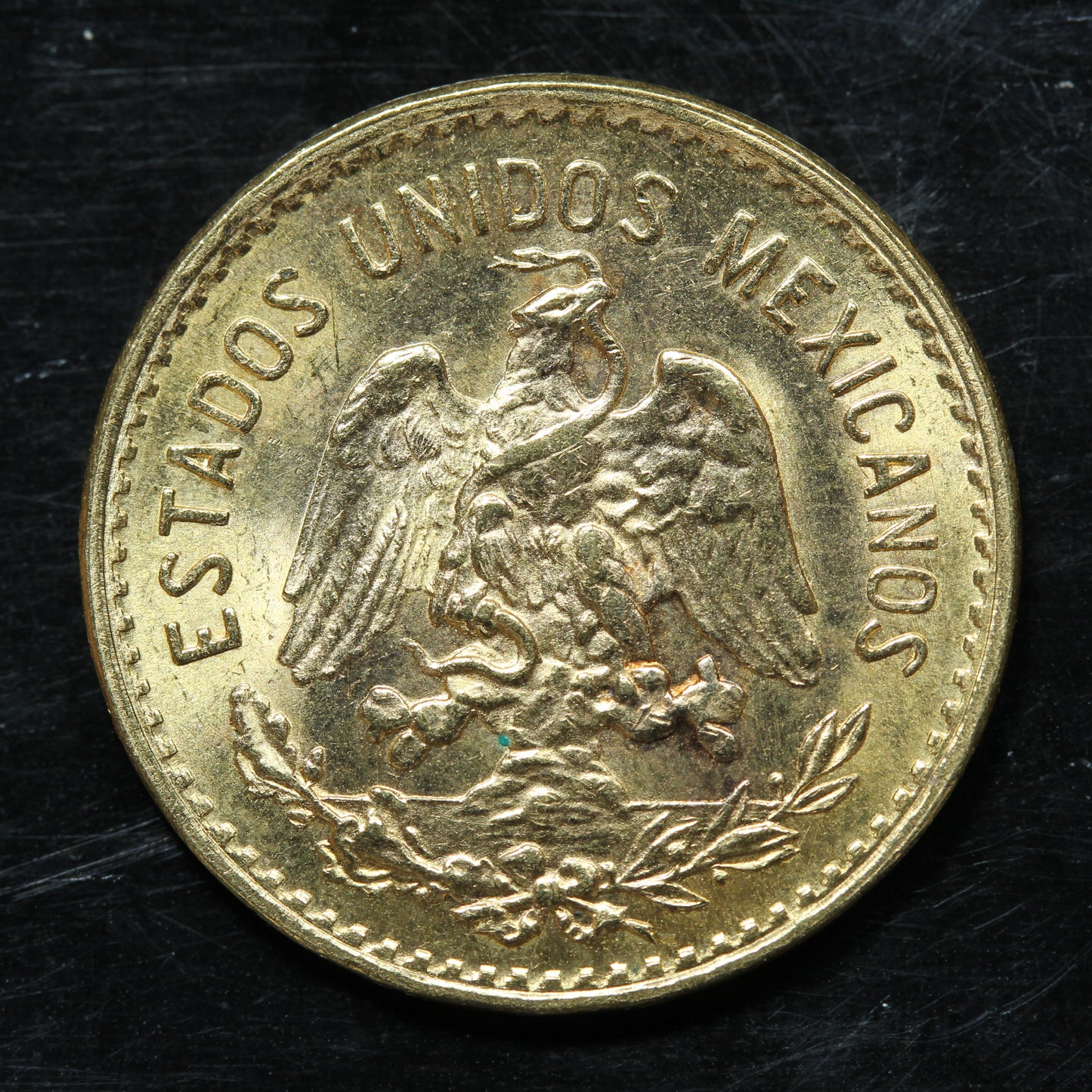 1955 5 Pesos Cinco Pesos Mexico Gold Coin