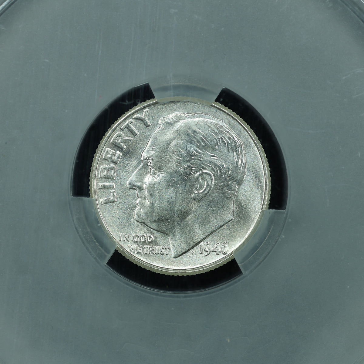 1946 Roosevelt Dime 10c - CAC MS64
