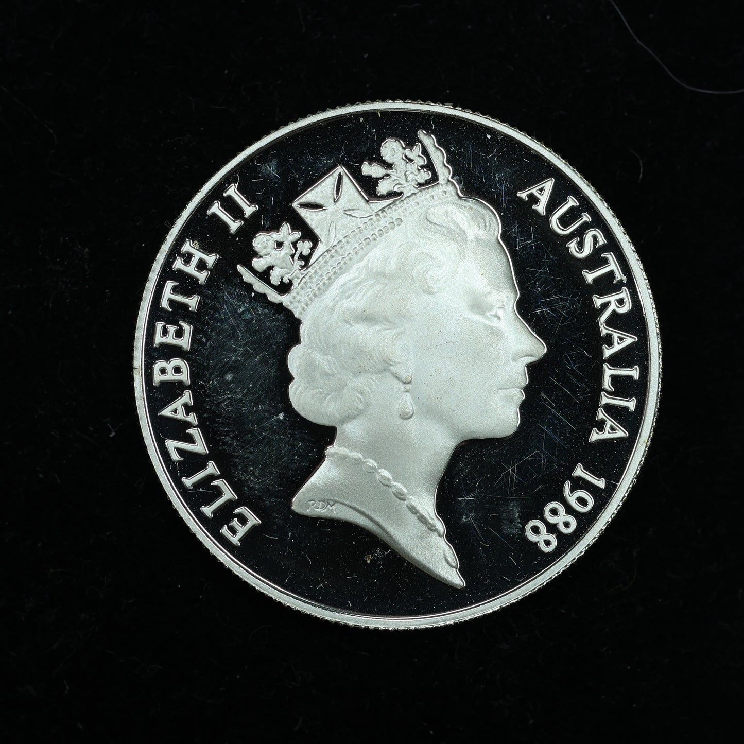 1988 $10 Australia 200th Anniversary of the First Fleet .925 Fine Silver Coin - KM# 103