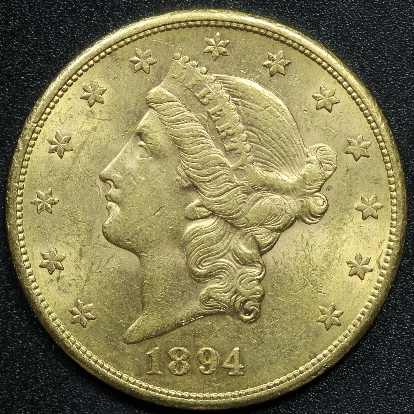1894 S $20 Gold Liberty Head Double Eagle - San Francisco