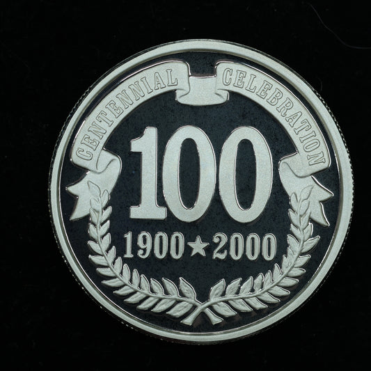 2000 1 oz .999 Fine Silver Ketchikan Alaska 100 Year Centennial Celebration w/ Capsule