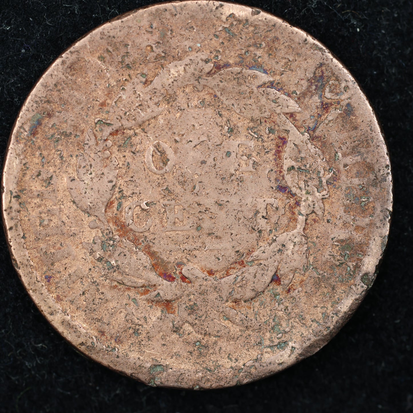 Unknown Date Braided Hair US Large Cent 1C Penny