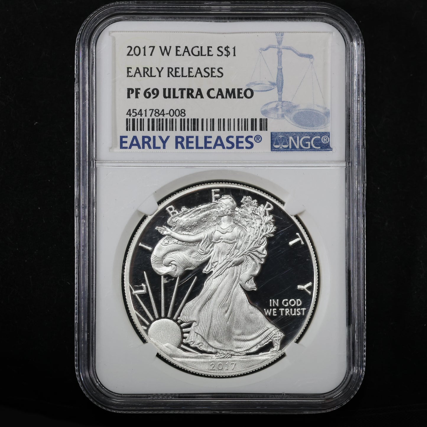 2017 W American Silver Eagle $1 .999 Fine Silver - NGC PF 69 Ultra Cameo Early Releases