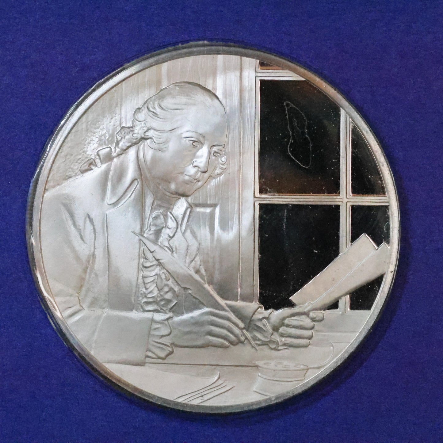 1974 Postmasters of America STERLING SILVER Art Round - No. 9 Universal Postal Union