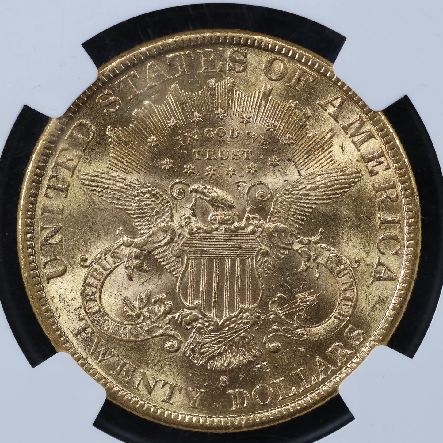 1899 S (San Francisco) $20 Liberty Head US Gold Double Eagle Coin - NGC MS 62