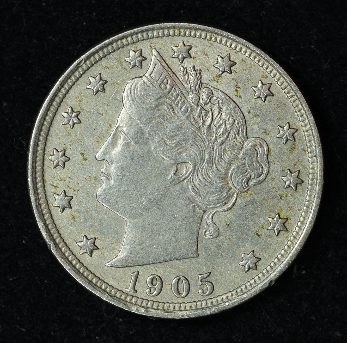 1905 5c Liberty V Nickel Five Cent Coin