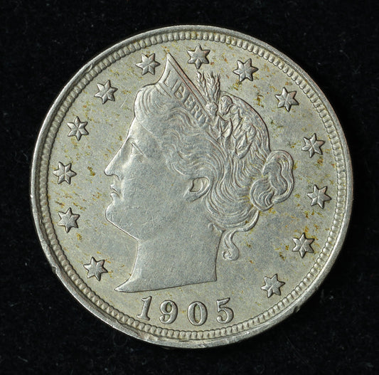 1905 5c Liberty V Nickel Five Cent Coin