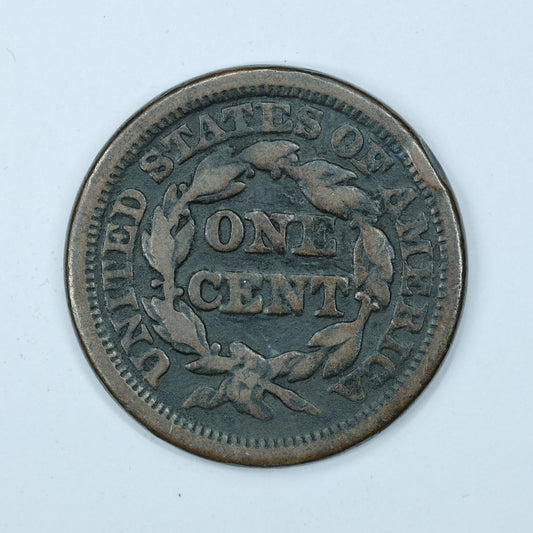 1847 Braided Hair US Large Cent 1C Penny