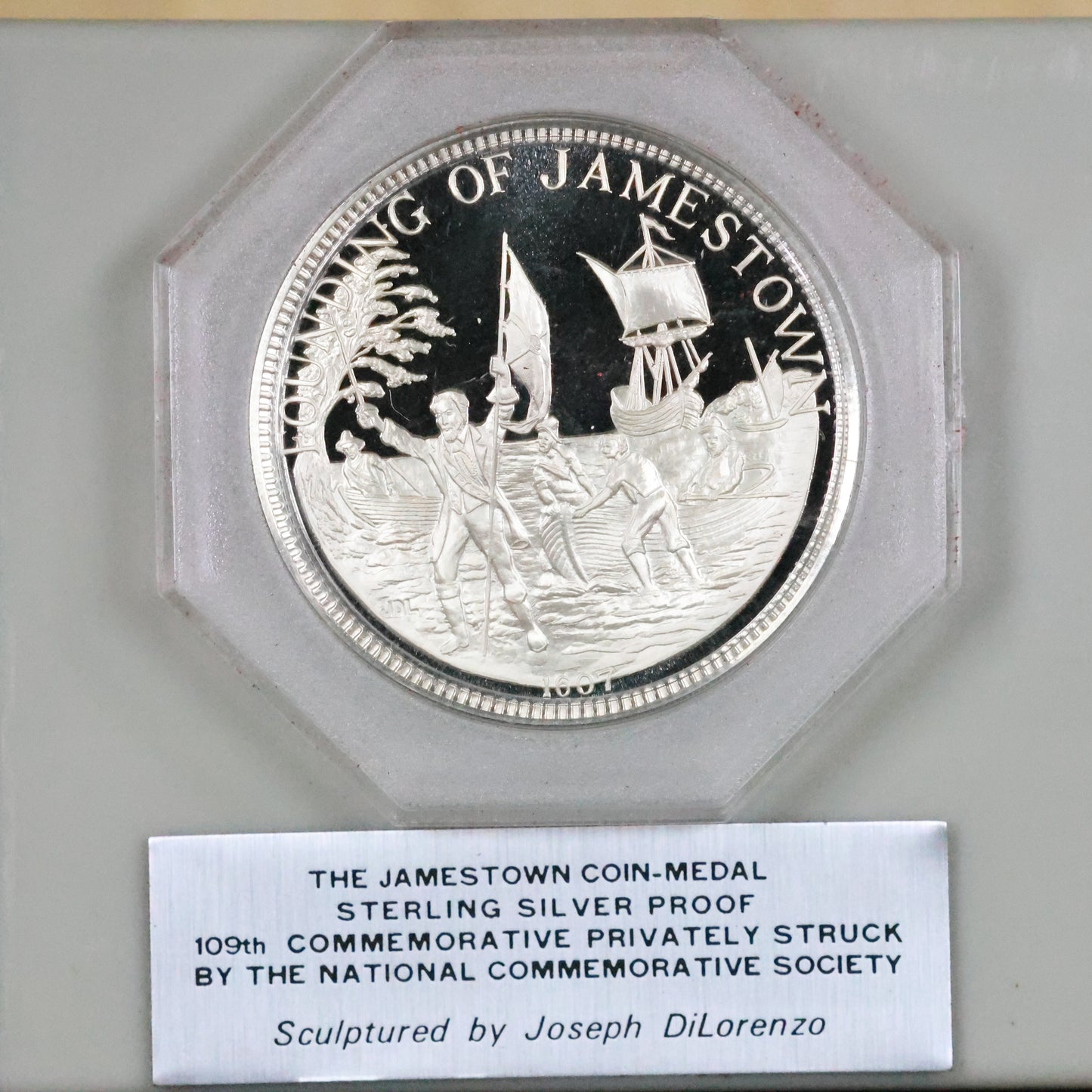 National Comm. Society - Jamestown Coin-Medal Sterling Silver Proof